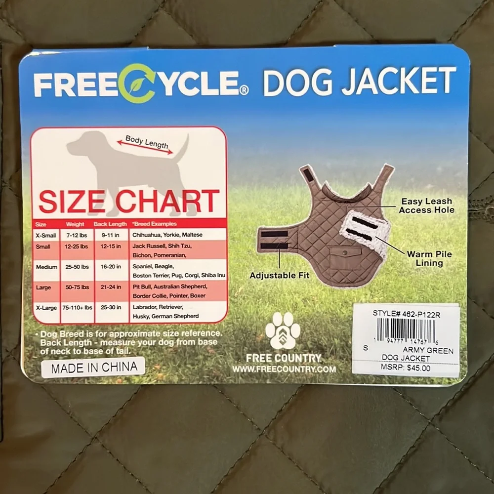 NEW- Fuzzy Dog Jacket